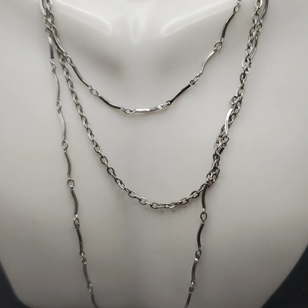 Triple tier lace‎ swanky elegance necklace N3309